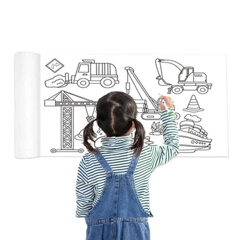 Mare Colorat Rola De Hârtie De Desen Pentru Copii Continuă Colorat Rola De Hartie Perfect Activitate De Călătorie Pentru Copii De Varsta 3+