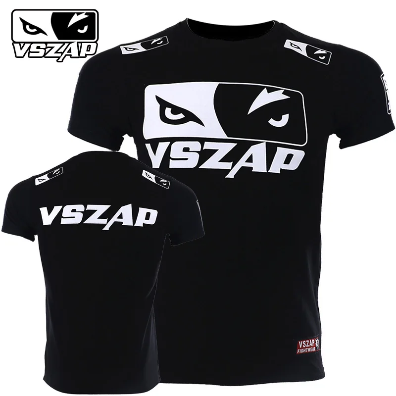 VSZAP Luptă Ochi de Lupta T - shirt Swatting Arte Martiale Vânt Lup MMA Sport Sport Musculare Box Masculin