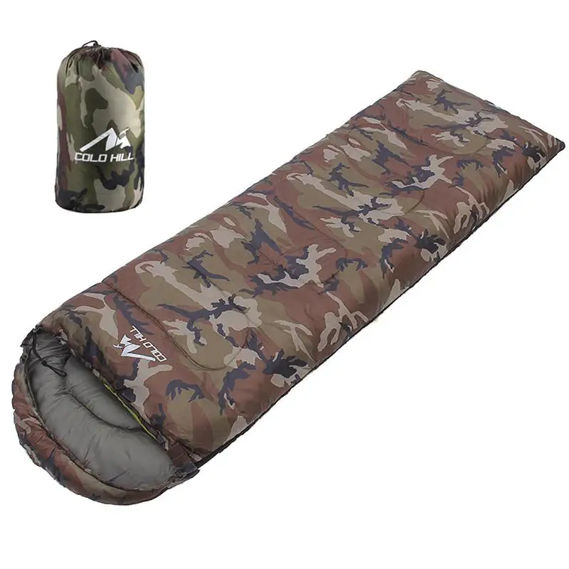 De Înaltă Calitate Din Bumbac De Camping Sac De Dormit Plic Stil Camuflaj Militar Saci De Dormit De Sport În Aer Liber