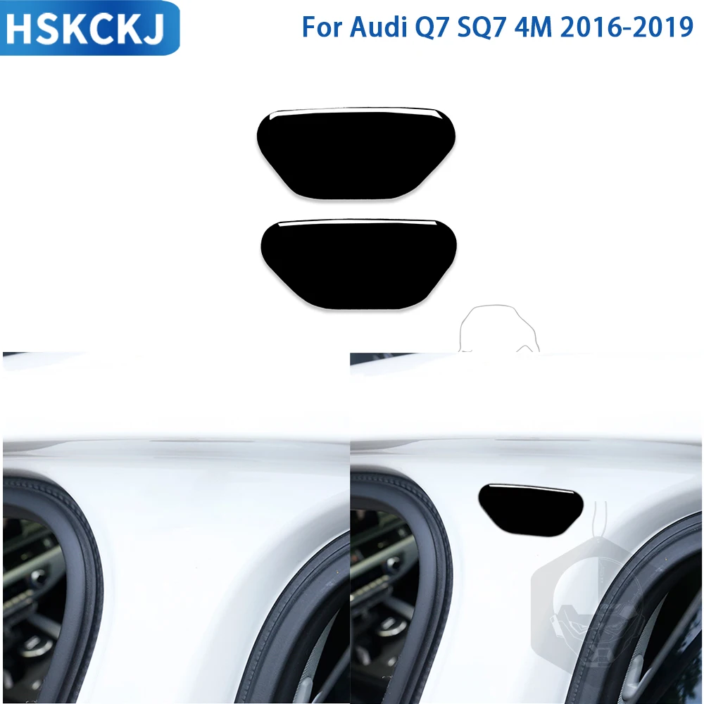 Pentru Audi Q7 2016 2017 2018 2019 Accesorii Auto Negru-Pian Interior din material Plastic B Pilon Acoperă Trim Autocolant Pentru SQ7 4M