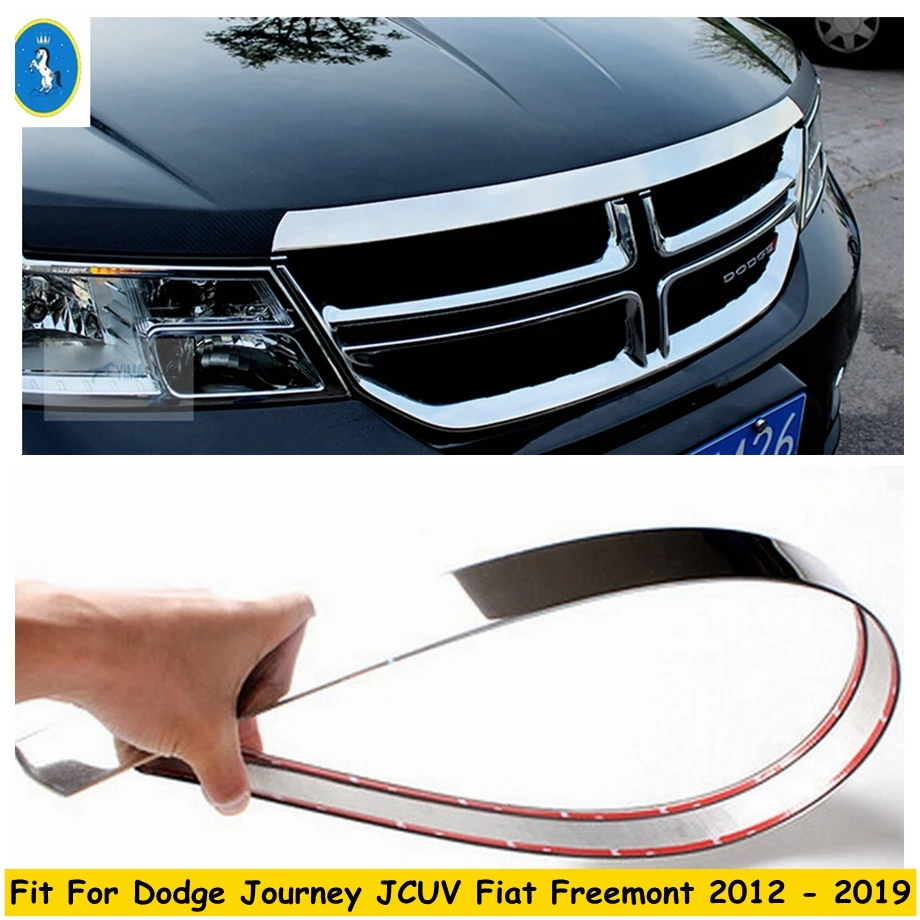 Yimaautotrims Accesoriu de Auto Capota Fata Capota Grila de Gratar Bara Capac Ornamental Pentru Dodge Journey JCUV Fiat Freemont 2012 - 2019